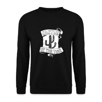 Cactus Garden Drôle - Sweat-shirt Unisexe - noir - Devant - Alina (178cm) & Michal (187cm)