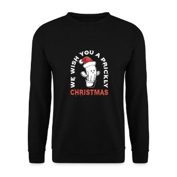 Jardin de cactus - Sweat-shirt Unisexe - noir - Devant - Alina (178cm) & Michal (187cm)