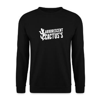 Kaktus Garten - Unisex Pullover - Schwarz - Vorne - Alina (178cm) & Michal (187cm)