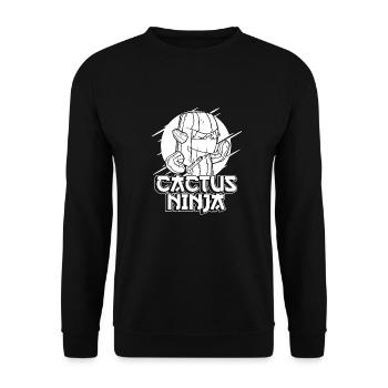 Kaktus Garten Kaktus - Unisex Pullover - Schwarz - Vorne - Alina (178cm) & Michal (187cm)