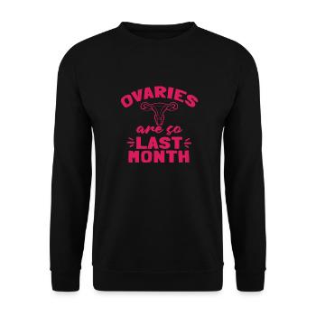 Hysterektomie Hysterektomie - Unisex Pullover - Schwarz - Vorne - Alina (178cm) & Michal (187cm)