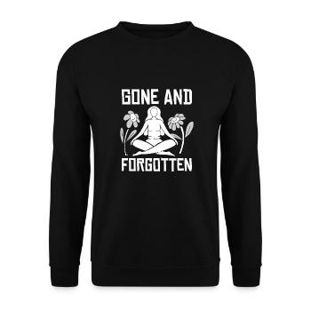 Hysterektomie Hysterektomie - Unisex Pullover - Schwarz - Vorne - Alina (178cm) & Michal (187cm)
