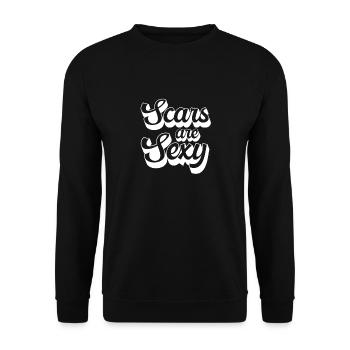 Hysterektomie - Unisex Pullover - Schwarz - Vorne - Alina (178cm) & Michal (187cm)