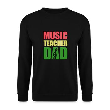 Professeur de musique Professeur de musique Professeur de musique - Sweat-shirt Unisexe - noir - Devant - Alina (178cm) & Michal (187cm)