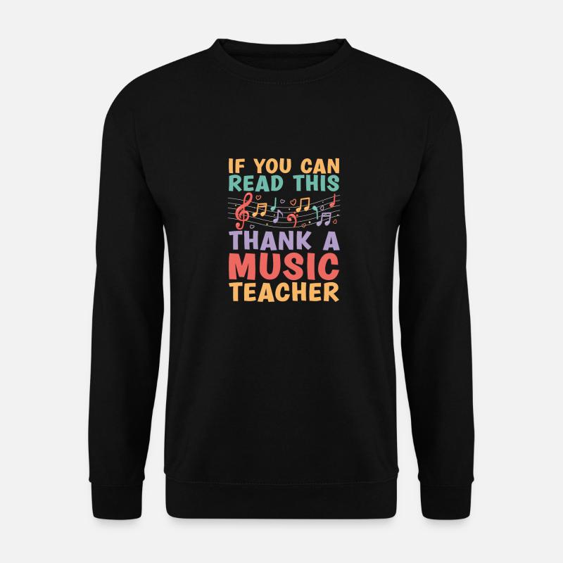 Musiklehrer Musik Lehrer Anmerkungen - Unisex Pullover - Schwarz