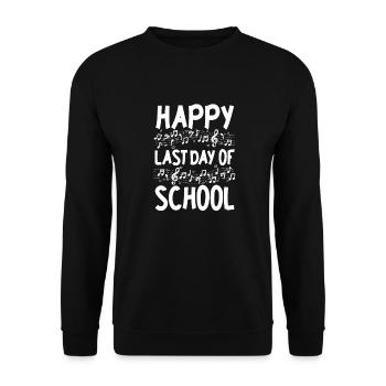 Musiklehrer Musik Lehrer Musiknoten - Unisex Pullover - Schwarz - Vorne - Alina (178cm) & Michal (187cm)