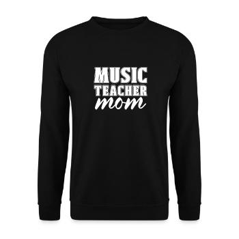 Professeur de musique Professeur de musique Maman - Sweat-shirt Unisexe - noir - Devant - Alina (178cm) & Michal (187cm)