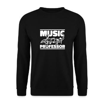 Musiklehrer Musik Lehrer Musiknoten - Unisex Pullover - Schwarz - Vorne - Alina (178cm) & Michal (187cm)
