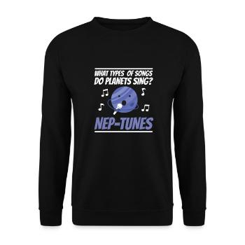 Music Teacher Music Teacher Funny - Unisex Sweatshirt - black - Front - Alina (178cm) & Michal (187cm)