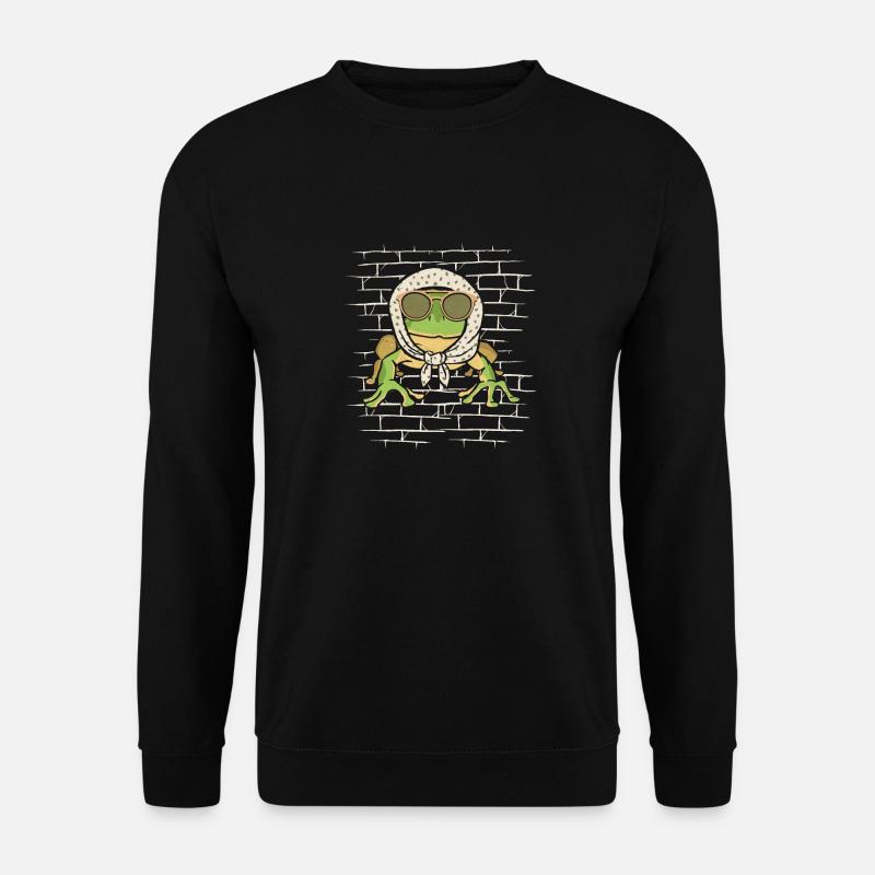 Frosch Kröte - Unisex Pullover - Schwarz