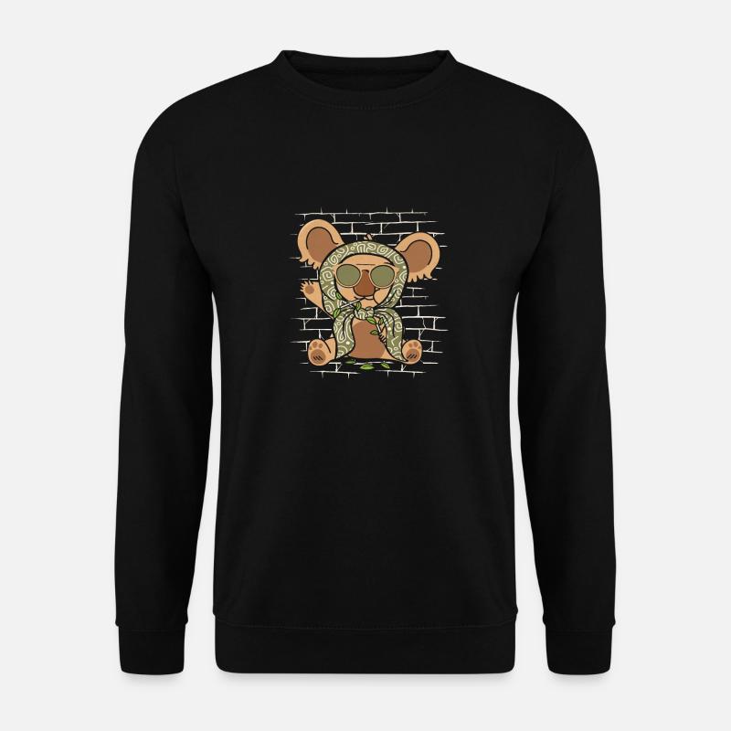Koalabär Sonnenbrillenschal - Unisex Pullover - Schwarz