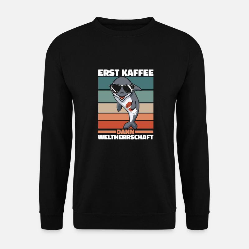 Orca Wal Killerwal Schwertwal - Unisex Pullover - Schwarz