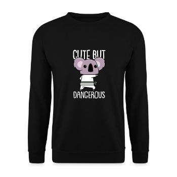 Taekwondo Koala Taekwondo Mama - Unisex Sweatshirt - black - Front - Alina (178cm) & Michal (187cm)