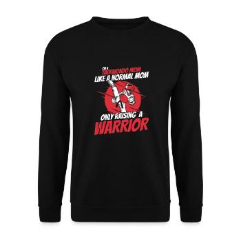 Taekwondo Mama - Unisex Sweatshirt - black - Front - Alina (178cm) & Michal (187cm)