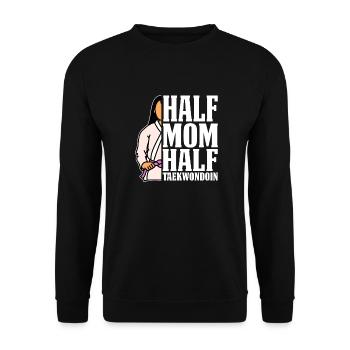 Taekwondo Taekwondo Mama - Unisex Sweatshirt - black - Front - Alina (178cm) & Michal (187cm)