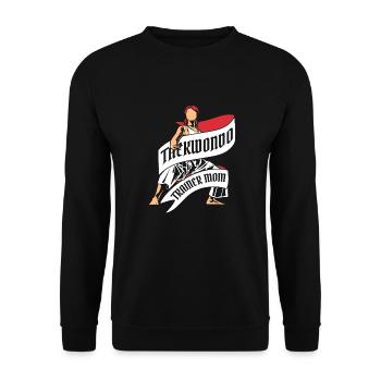 Taekwondo Mama - Unisex Sweatshirt - black - Front - Alina (178cm) & Michal (187cm)