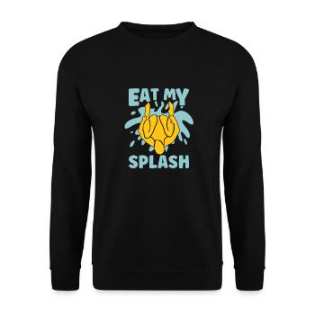 Diving Diver spraying - Unisex Sweatshirt - black - Front - Alina (178cm) & Michal (187cm)
