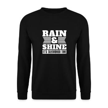 Taekwondo Funny - Unisex Sweatshirt - black - Front - Alina (178cm) & Michal (187cm)