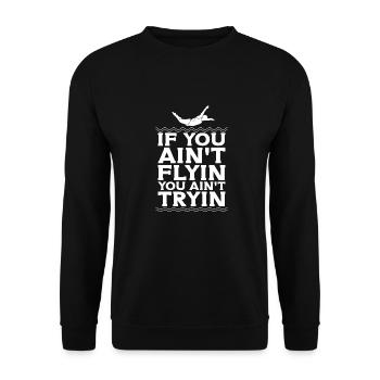 Diving Divers - Unisex Sweatshirt - black - Front - Alina (178cm) & Michal (187cm)