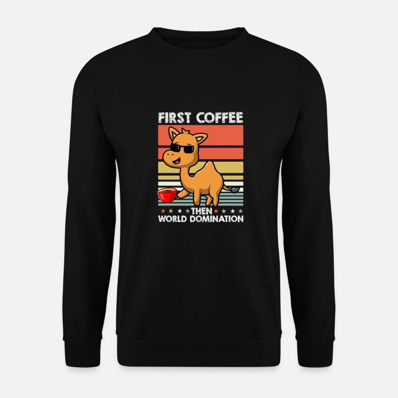 Camel Sunglasses Coffee - Unisex Sweatshirt - black
