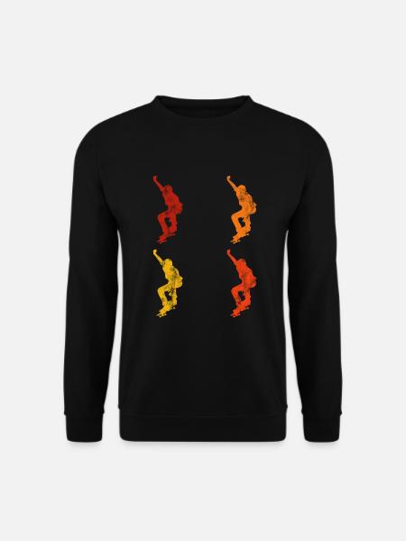 Skateboard Skateboarder Skater Skate Skateing - Unisex Sweatshirt - black
