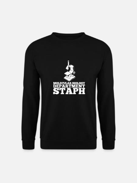 Biologie Biologe Mikroskop Molekularbiologe - Unisex Pullover - Schwarz