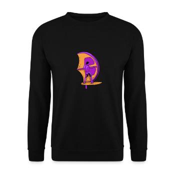 Wing Surf Wing Foil Wing Surfing - Unisex Sweatshirt - black - Front - Alina (178cm) & Michal (187cm)