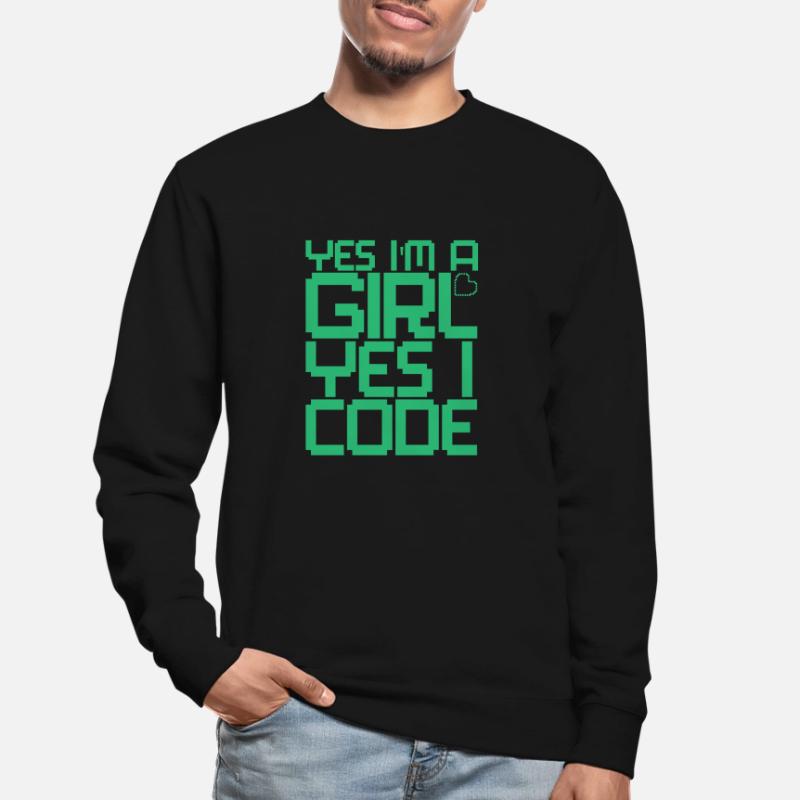 Developer Coder Programmer Girl Unisex Sweatshirt