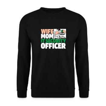 Entwickler Coder Programmierer Mama - Unisex Pullover - Schwarz - Vorne - Alina (178cm) & Michal (187cm)