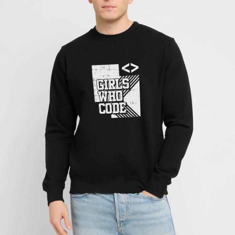 Developer Coder Programmer Girl Unisex Sweatshirt