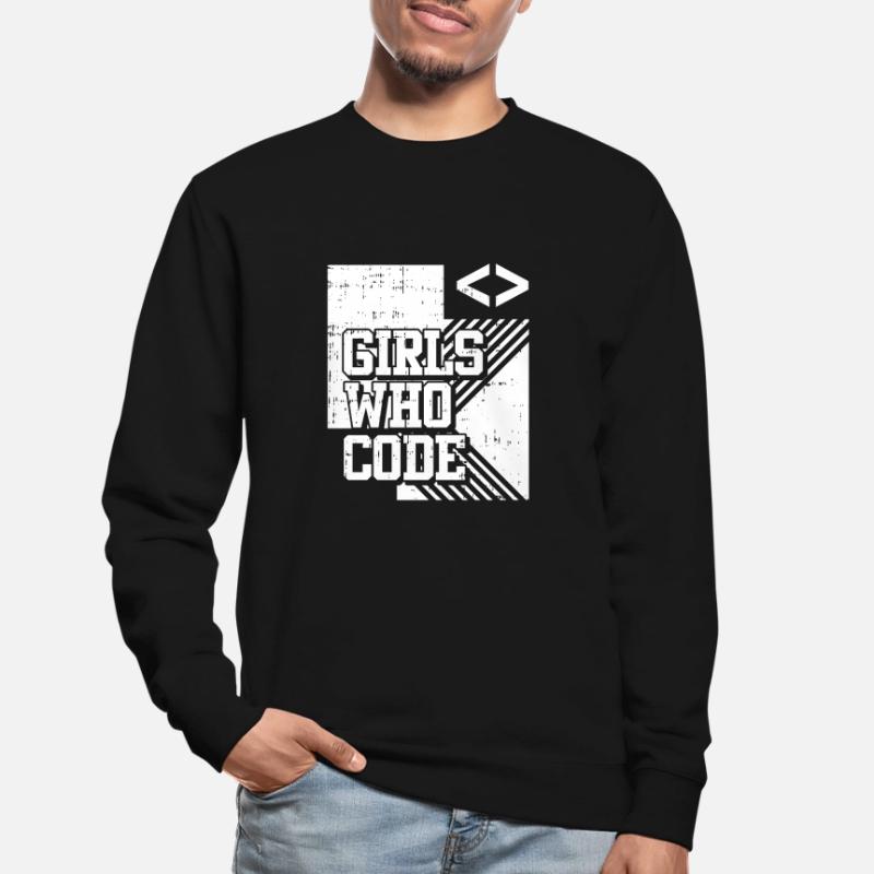Developer Coder Programmer Girl Unisex Sweatshirt