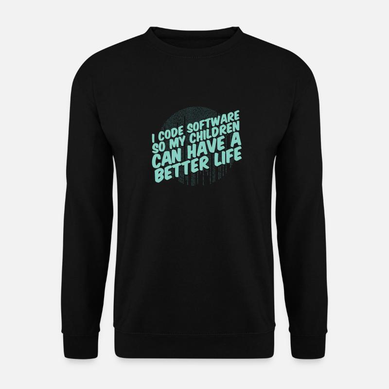 Entwickler Coder Programmierer Elternteil - Unisex Pullover - Schwarz