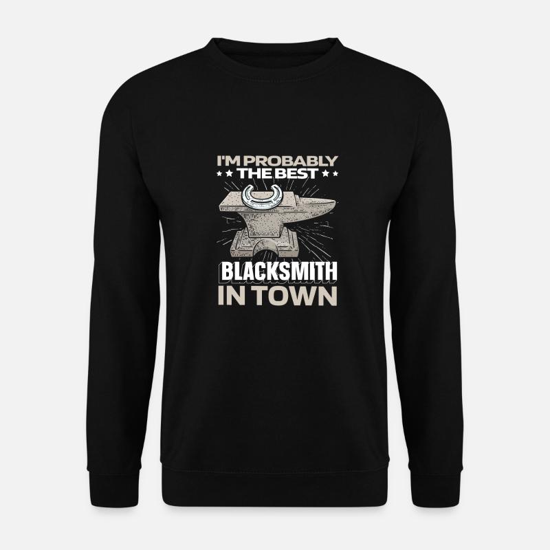 Schmied Metallbauer Amboss - Unisex Pullover - Schwarz