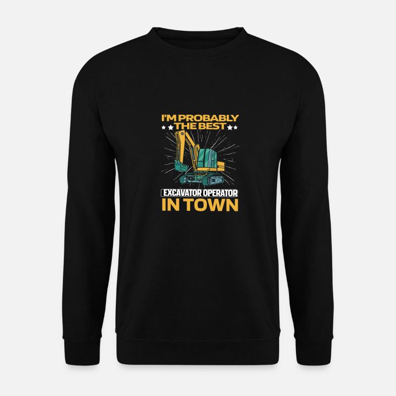Baggerfahrer - Unisex Pullover - Schwarz