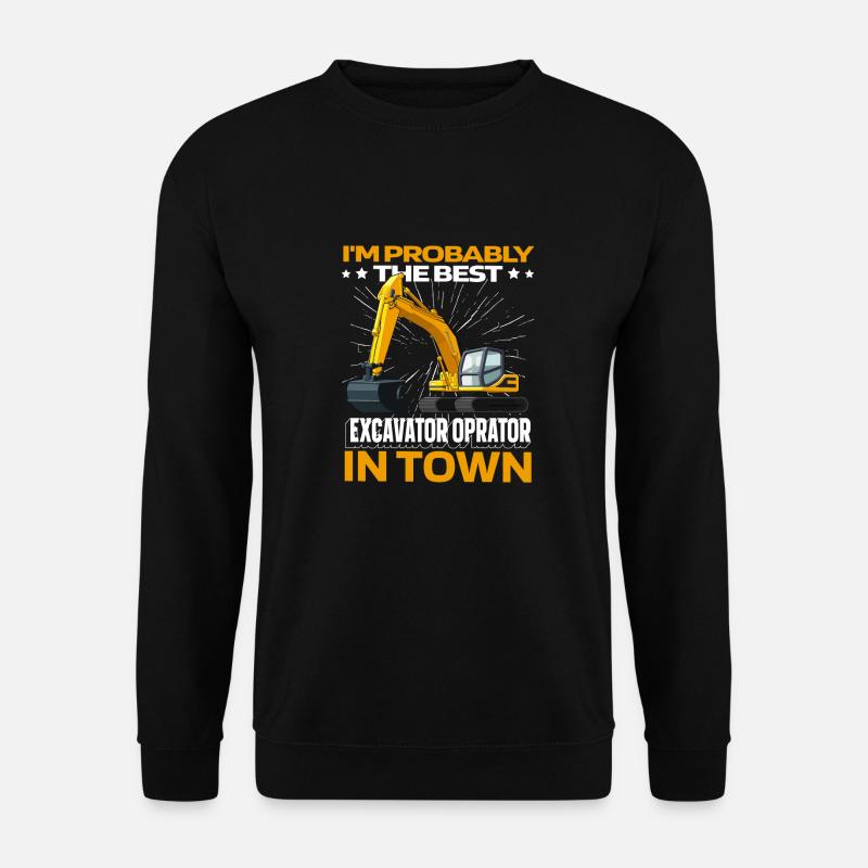 Baggerfahrer - Unisex Pullover - Schwarz