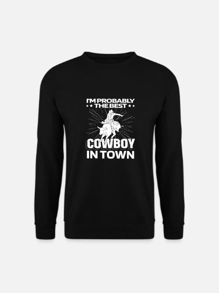 Rodeo Cowboy Taurus - Unisex Sweatshirt - black