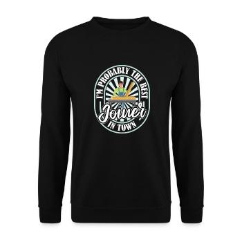 Carpenter Carpenter Funny - Unisex Sweatshirt - black - Front - Alina (178cm) & Michal (187cm)