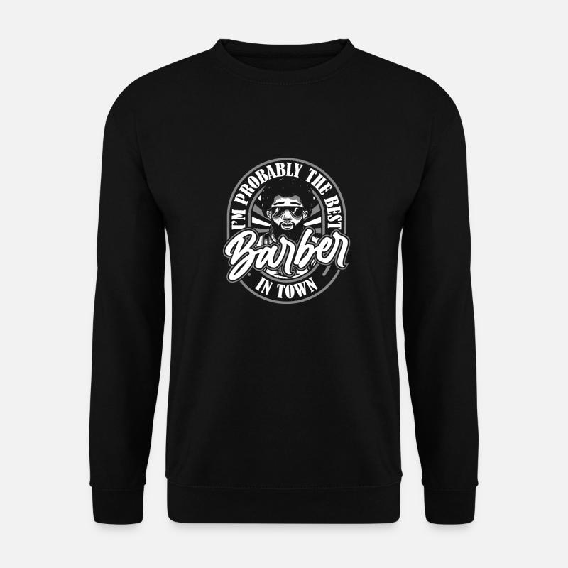 Barbier Barbier Afro - Sweat-shirt Unisexe - noir