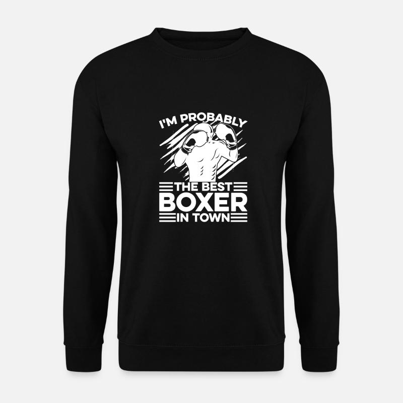 Boxing Boxer Funny - Unisex Sweatshirt - black