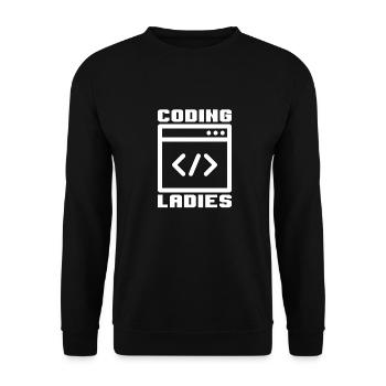 Développeur Coder Programmeur Lady - Sweat-shirt Unisexe - noir - Devant - Alina (178cm) & Michal (187cm)