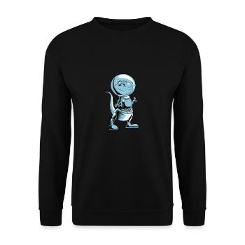 Trex T Rex Dino Dinosaure - Sweat-shirt Unisexe - noir - Devant - Alina (178cm) & Michal (187cm)