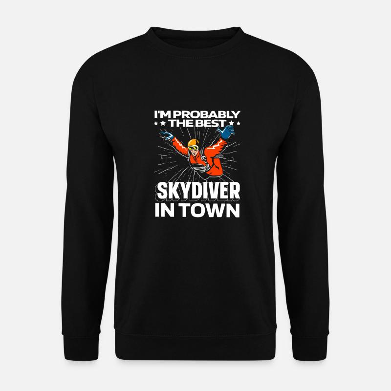 Skydiving Skydiving Funny - Unisex Sweatshirt - black