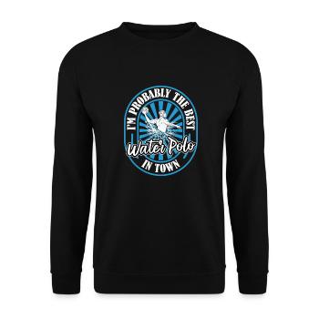 Water Polo Water Polo Fun - Sweat-shirt Unisexe - noir - Devant - Alina (178cm) & Michal (187cm)