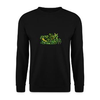 Hobby Gardener Garden Vegetables - Unisex Sweatshirt - black - Front - Alina (178cm) & Michal (187cm)