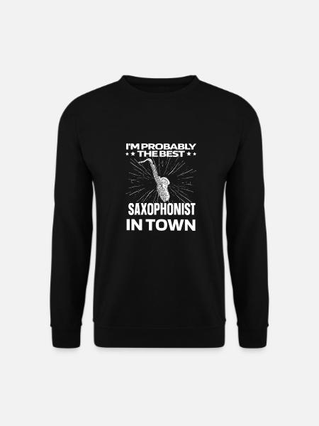 Saxophone Saxophone Funny - Unisex Sweatshirt - black