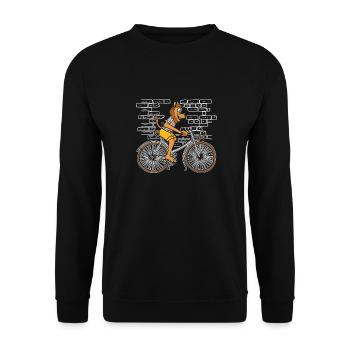 Vélo Léo - Sweat-shirt Unisexe - noir - Devant - Alina (178cm) & Michal (187cm)