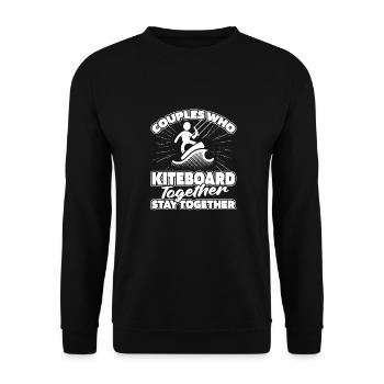 Kitesurfer Kitesurfing Kitesurfing Couple - Unisex Sweatshirt - black - Front - Alina (178cm) & Michal (187cm)
