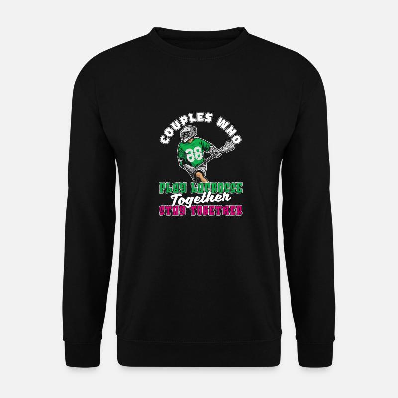Lacrosse Couple - Unisex Sweatshirt - black