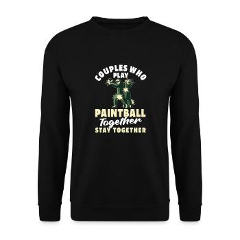 Paintball Couple - Sweat-shirt Unisexe - noir - Devant - Alina (178cm) & Michal (187cm)