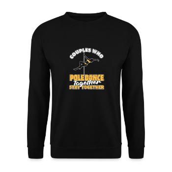 Pole Dancing Paar - Unisex Pullover - Schwarz - Vorne - Alina (178cm) & Michal (187cm)
